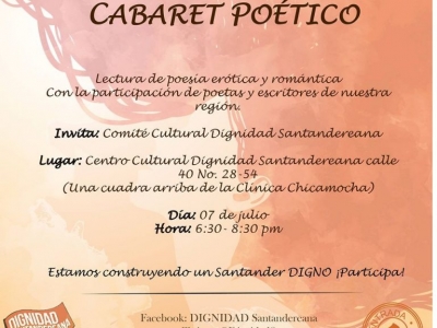 Cabaret poético en Bucaramanga