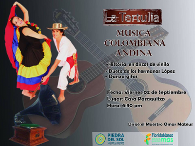 Llega ‘La Tertulia’ de música andina a Floridablanca
